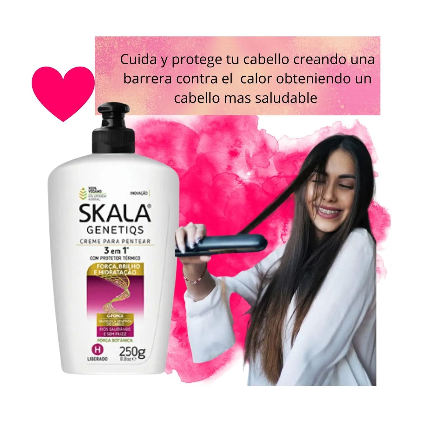 Crema de Peinar Skala Genetiqs 3 en 1 250ml Reparación