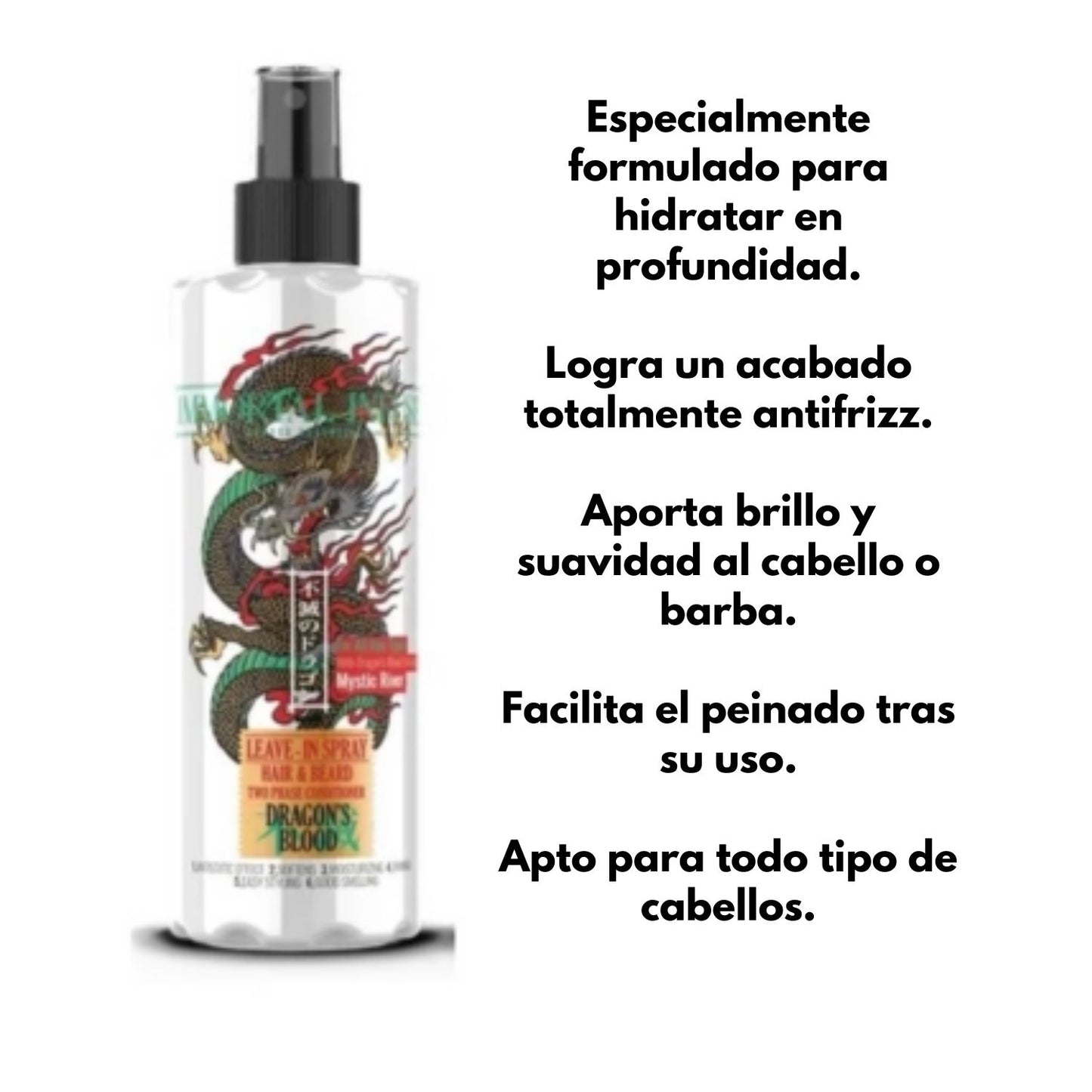 Acondicionador Spary Bifásico Cabello o Barba Mystic River Immortal