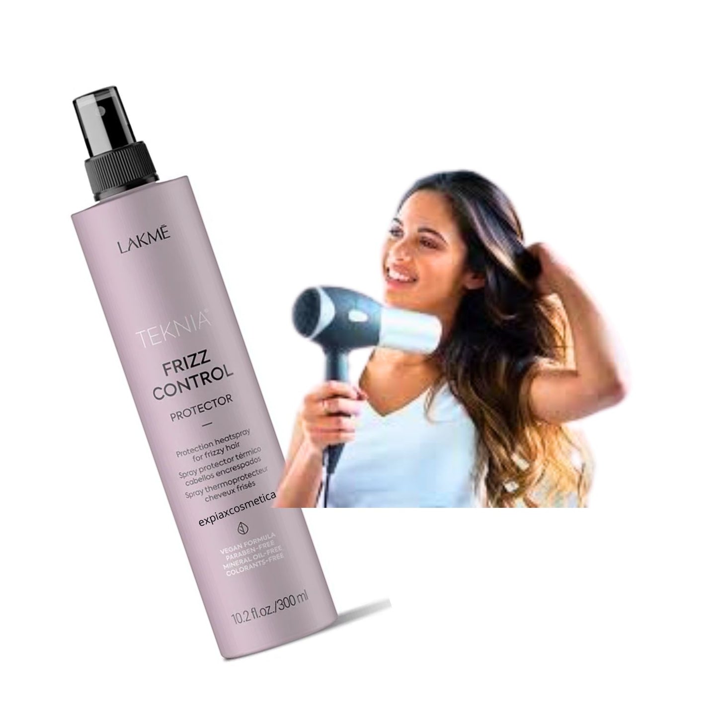 Spray Lakme Protector Térmico Teknia Frizz Control 300ml Suavidad