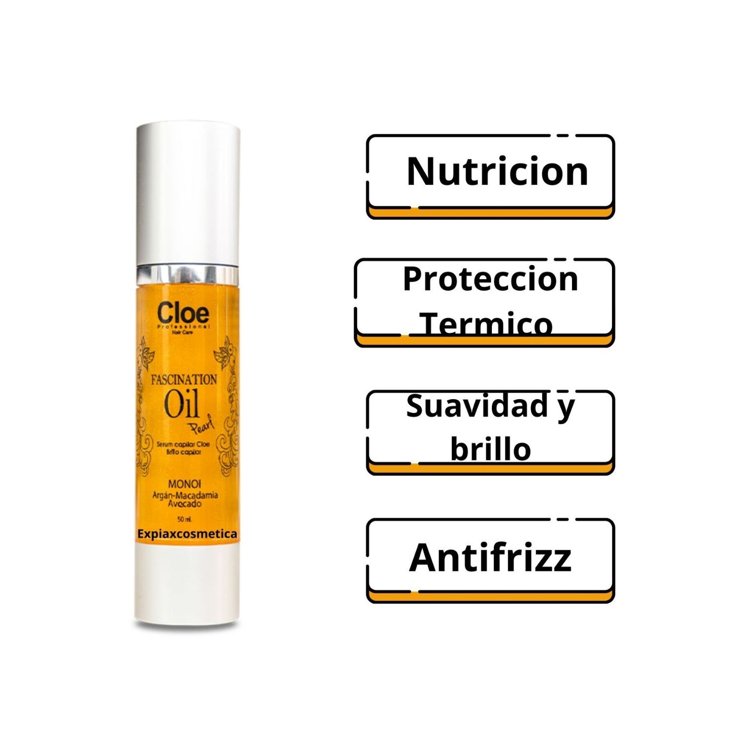 Serum Capilar Fascination Oil Pearl 50 ml - Cloe Mandarina