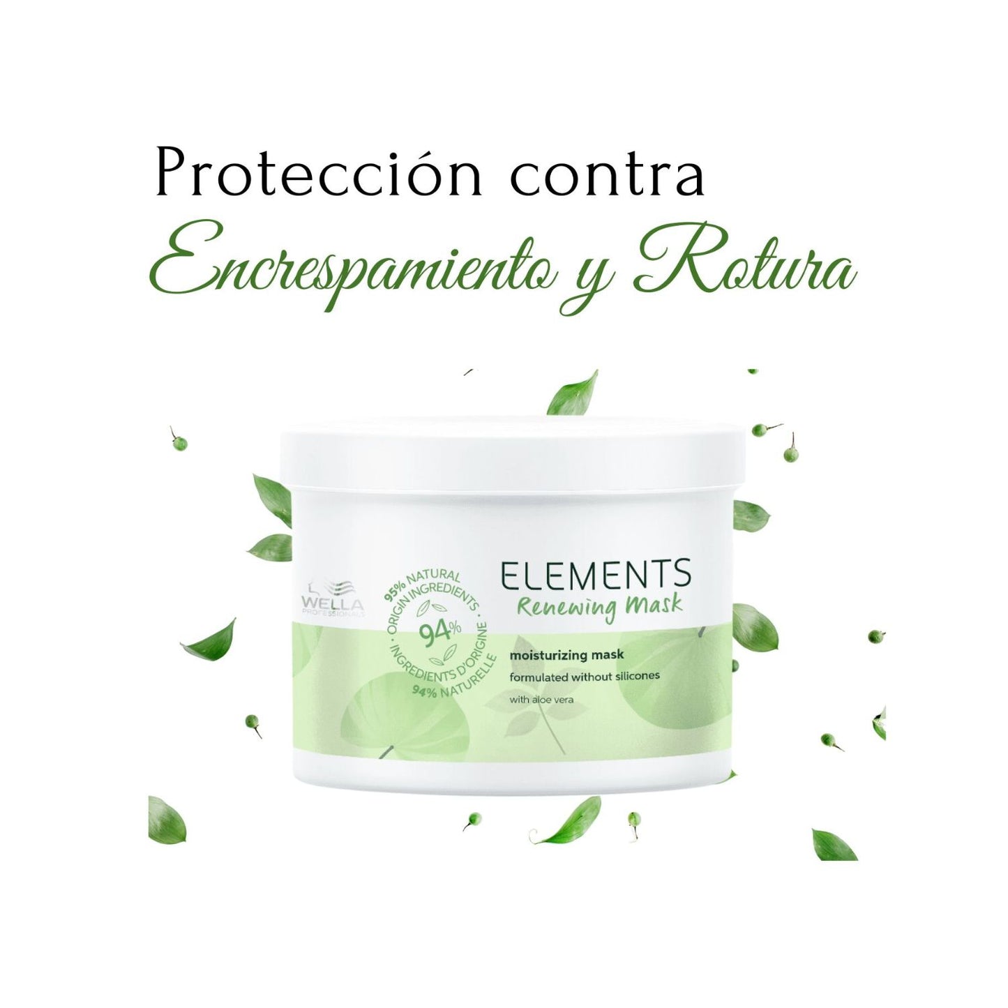 Mascara Wella Elements Renewing 500ml Protege Antifrizz