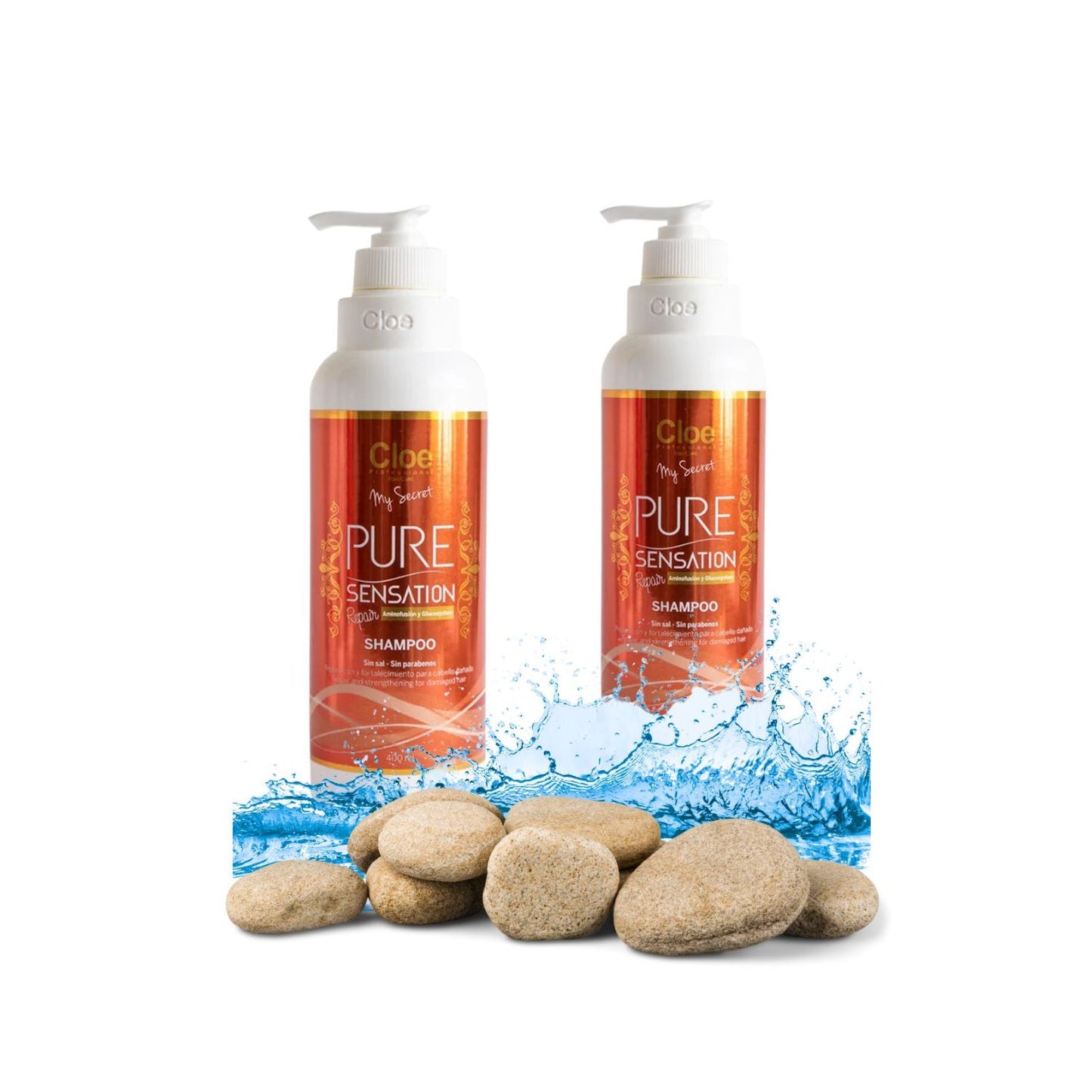 Shampoo Cloe Pure Sensation Repair 400ml Reparacion Fortalec