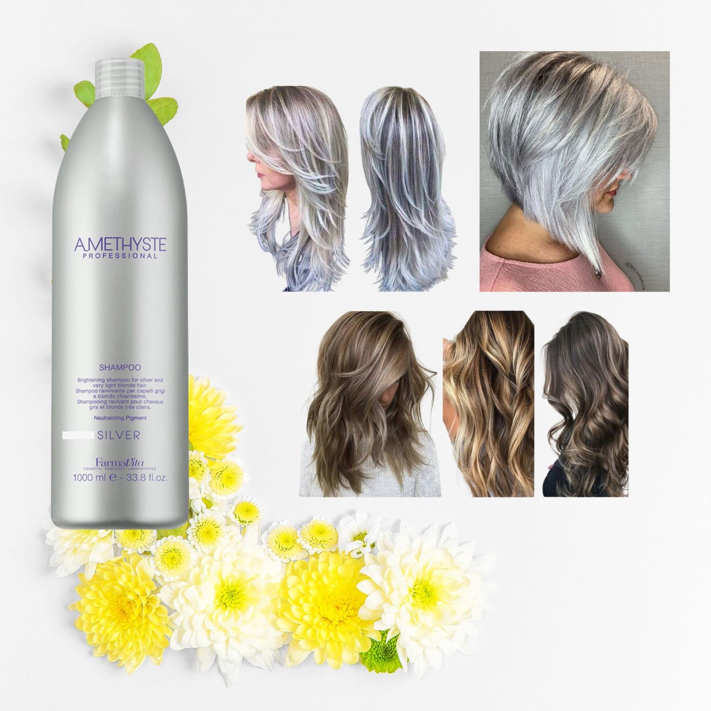 SHAMPOO SILVER AMETHYSTE 1000ML FARMAVITA