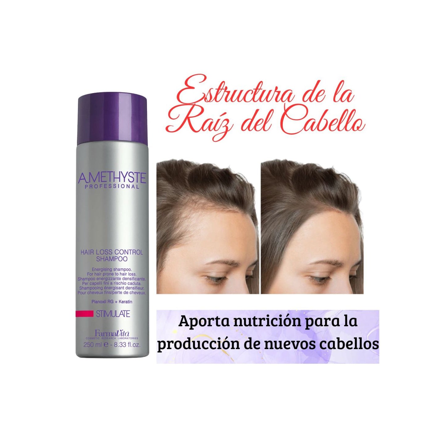 Shampoo Farmativa Amethyste Stimulate 250ml Anti caida