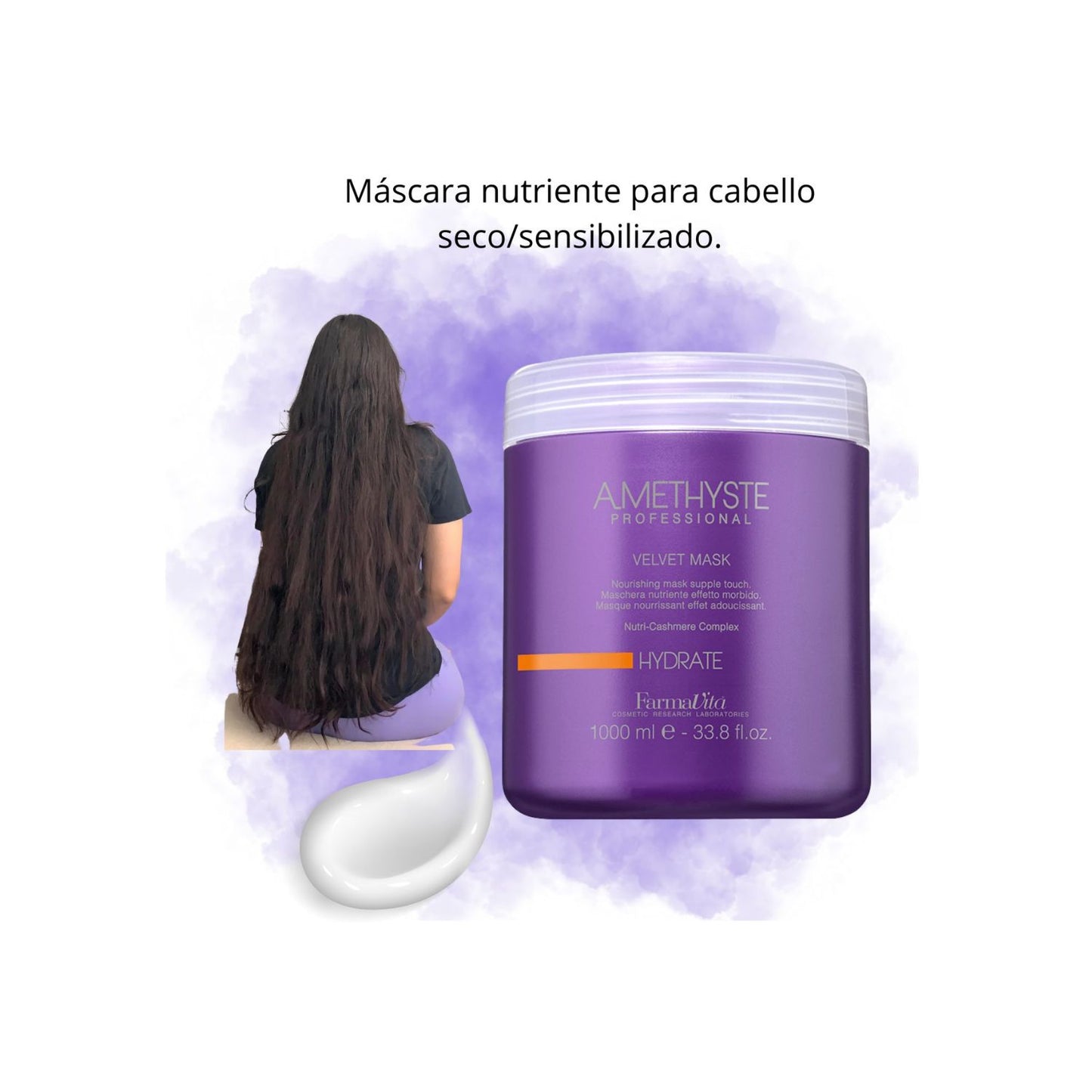 Mascara Farmavita Amethyste Hydrate Velvet 1000ml