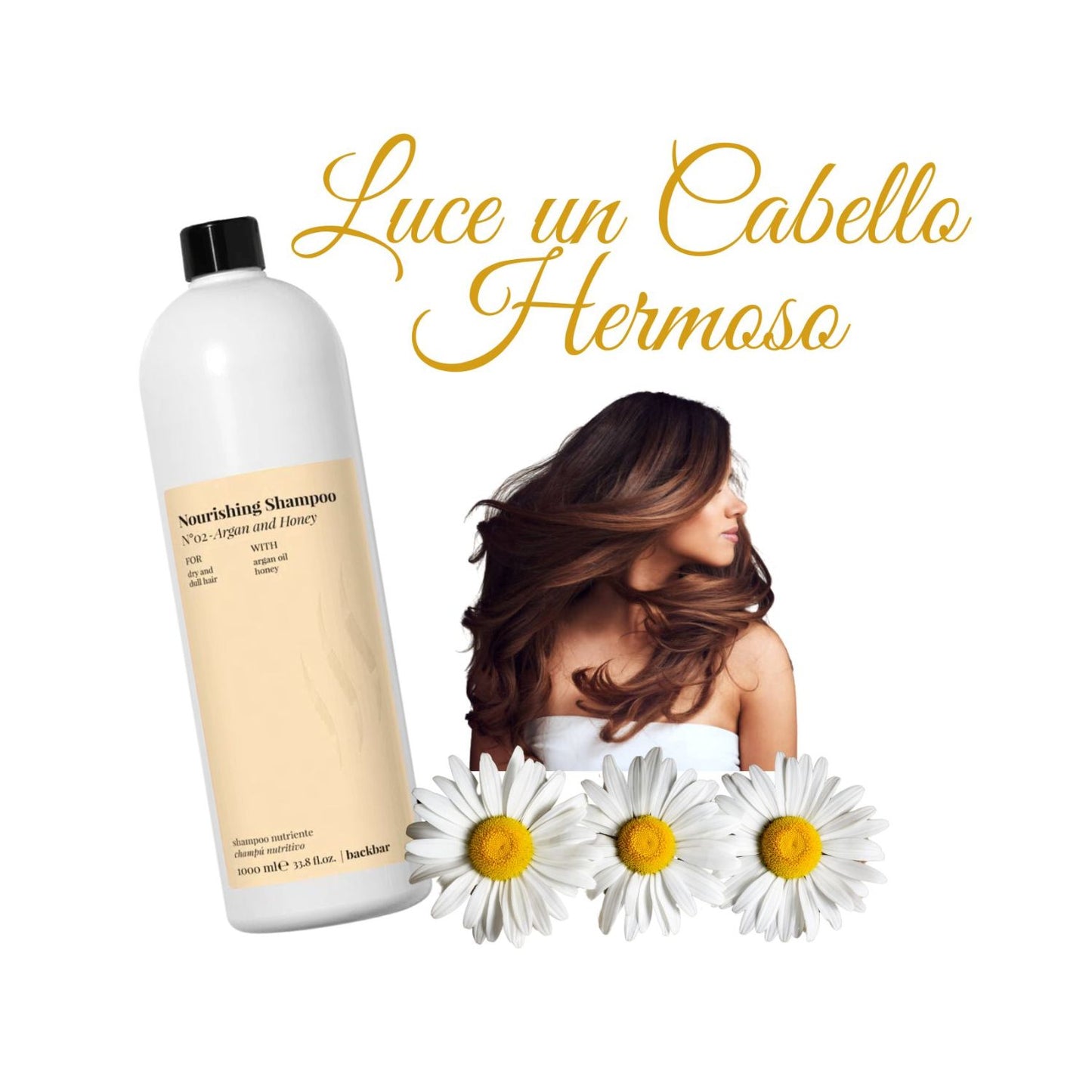 Shampoo Farmavita BackBar Argan y Miel 1000ml