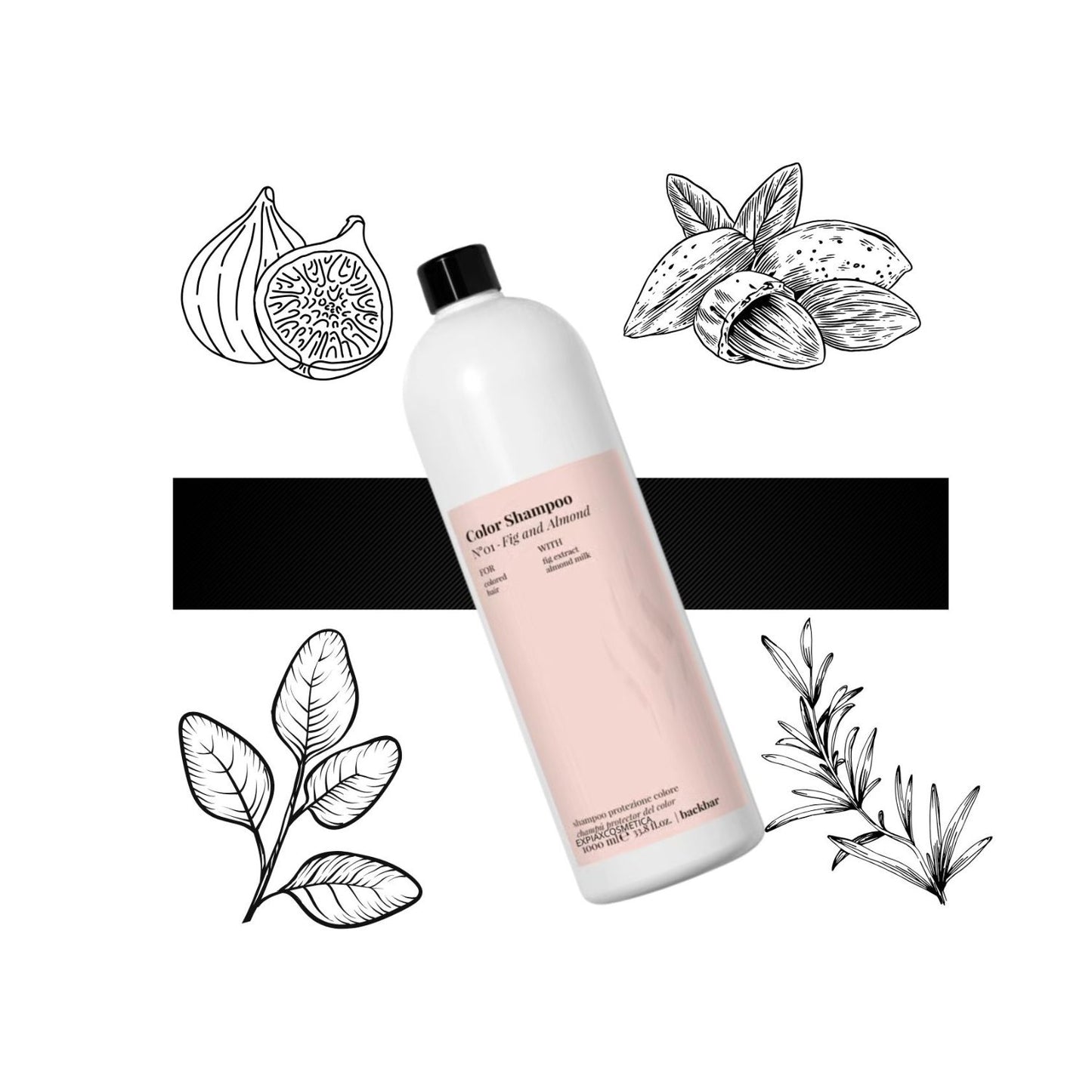 Shampoo Farmavita BackBar Almendras 1000ml