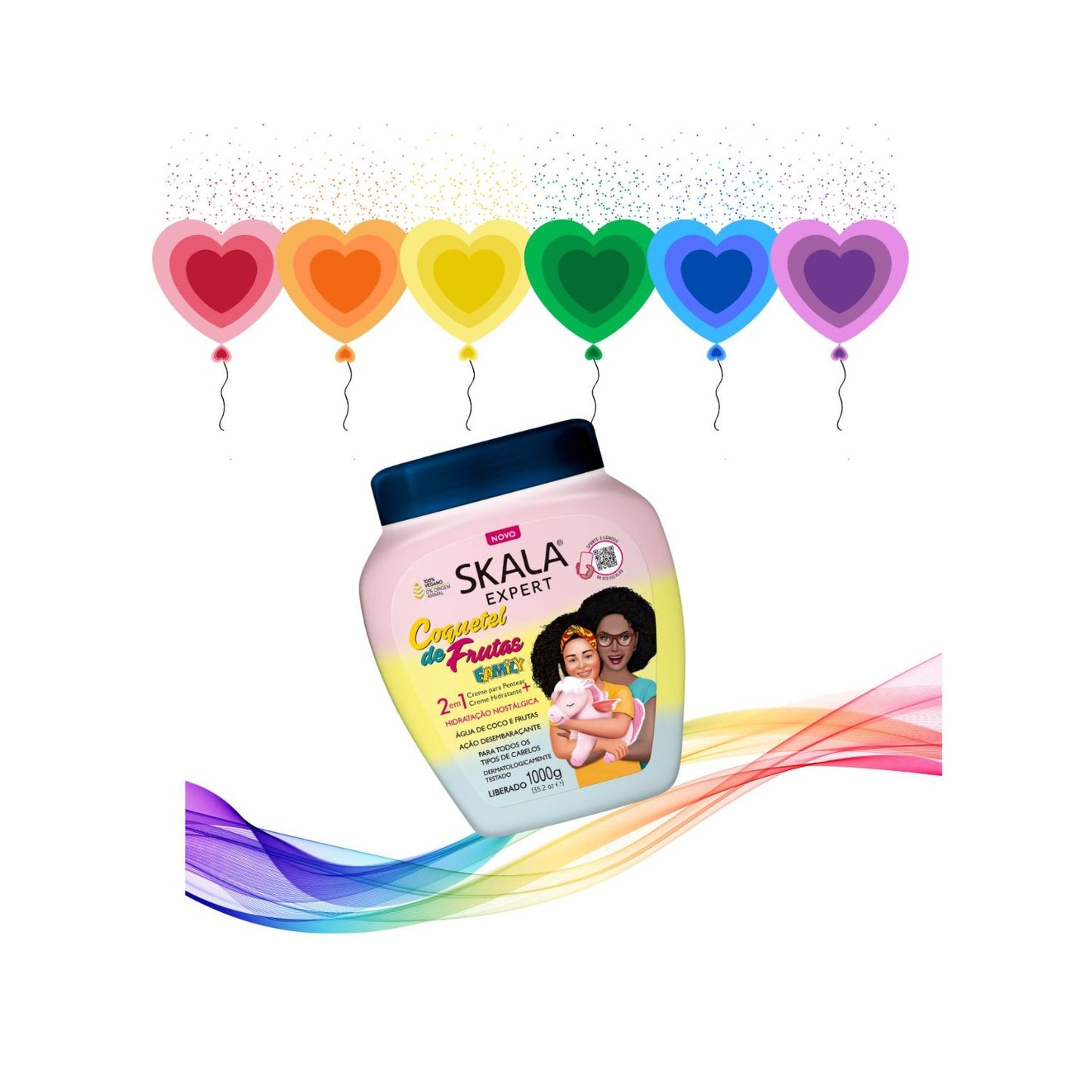 Mascara Skala Tratamiento Coctel de Frutas 2 en 1 100ml Brillo