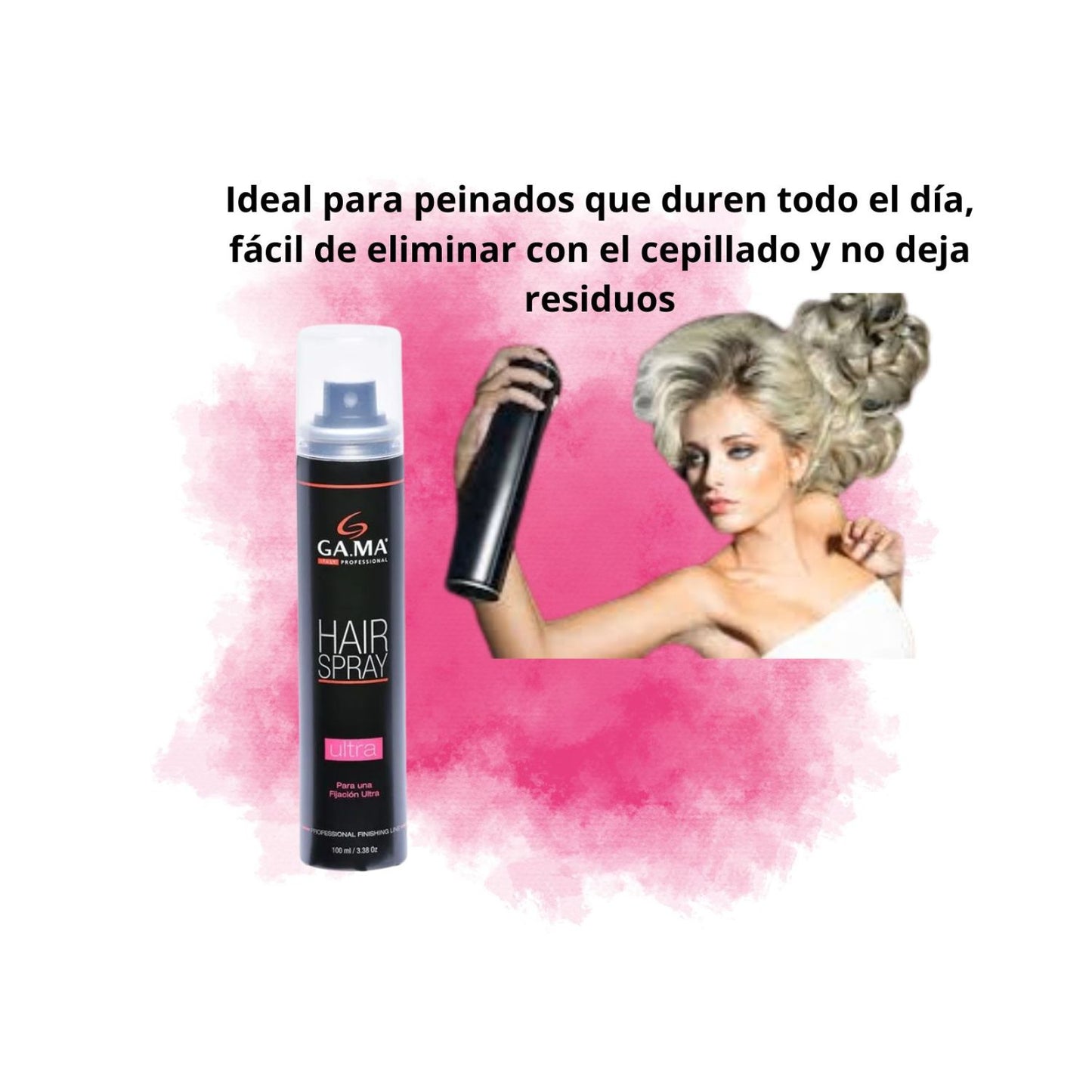 Spray de Fijación Ultra Gama 350ml Laca Ultra Fuerte