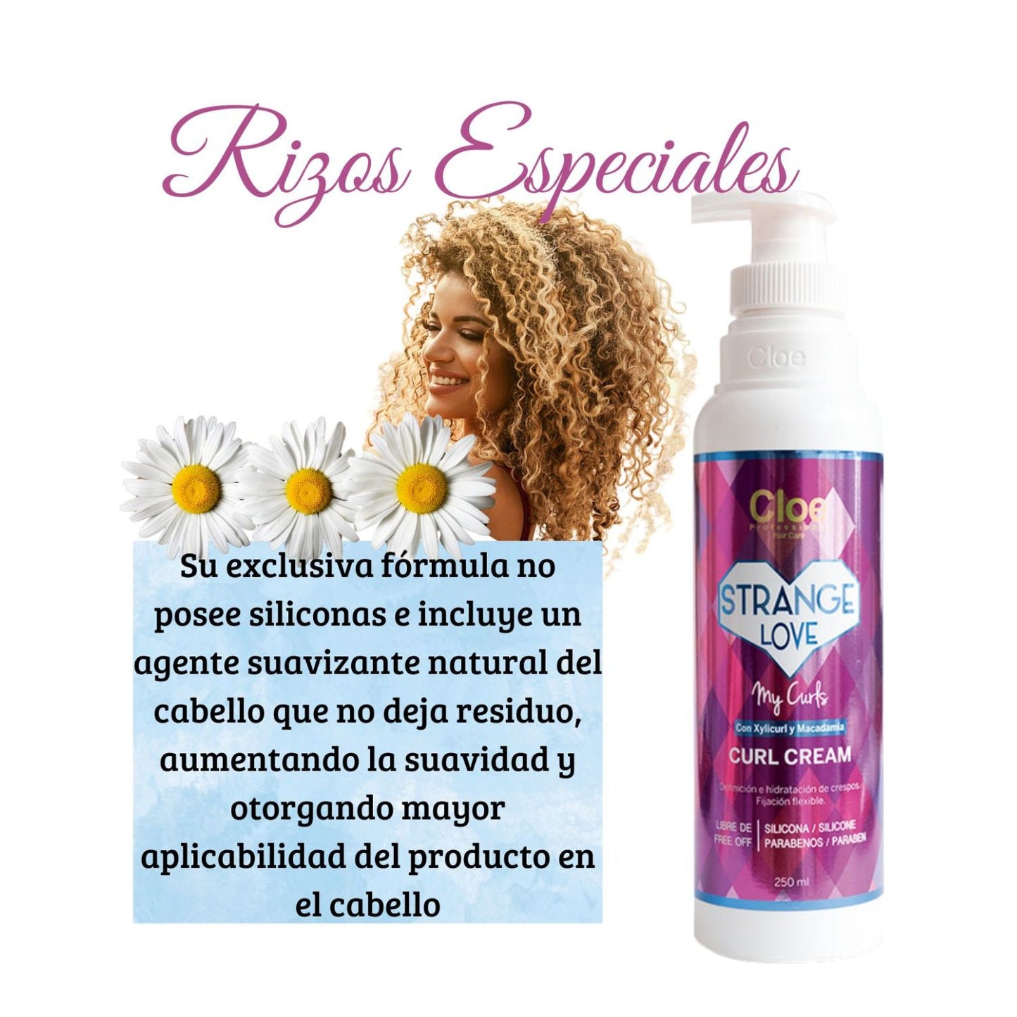Strange Love Cloe My Curls Crema para Rizos Aroma a Frutas.