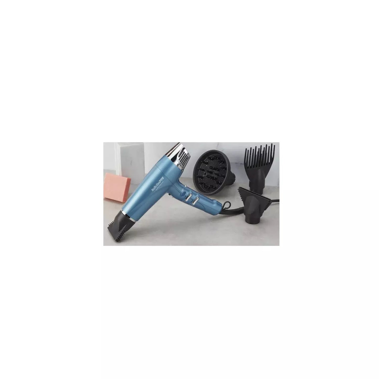 Secador Babyliss Pro Dual Ionic 1700W Celeste Suaviza Da Volumen