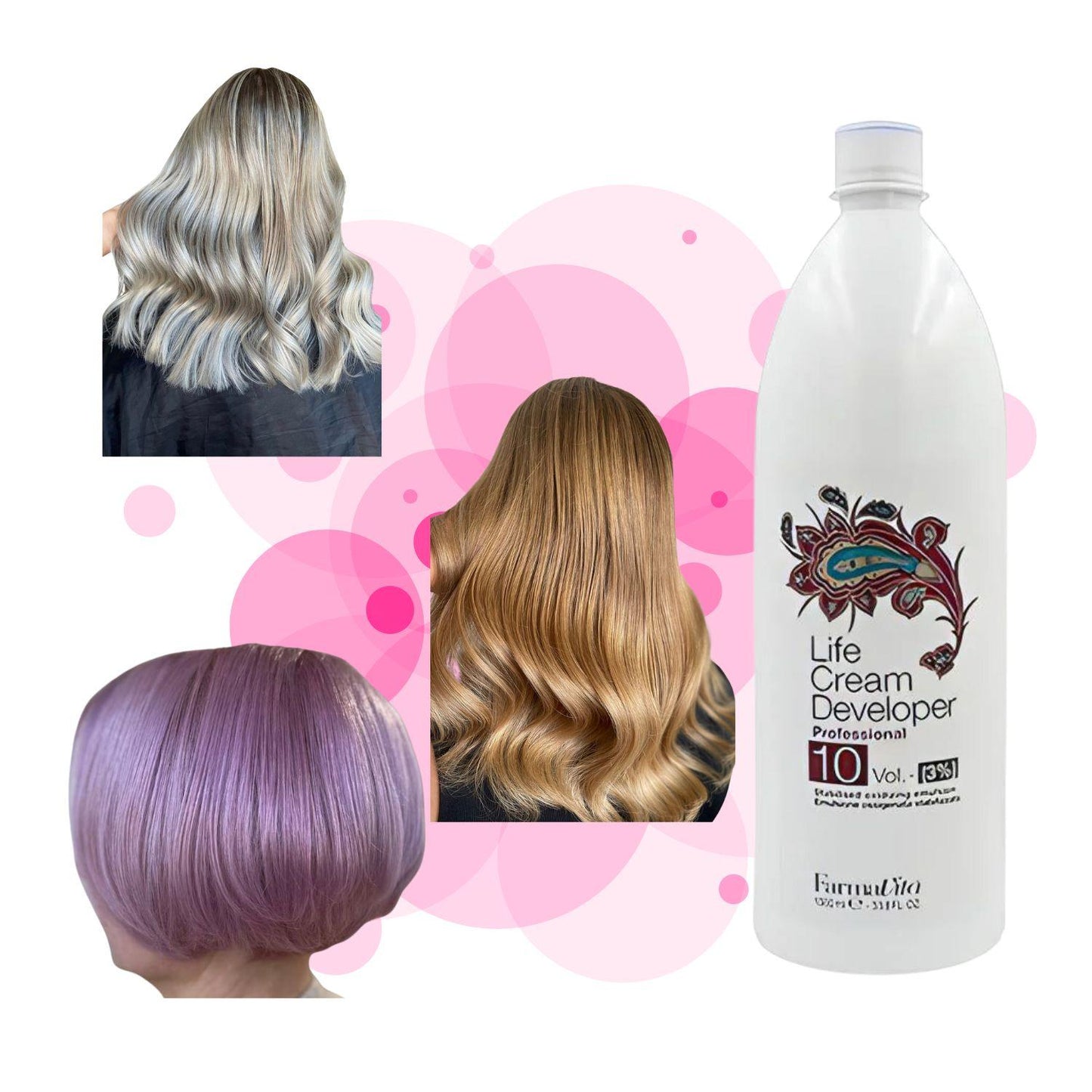 Agua Oxigenada Life Cream Developer 10% VOL Farmavita