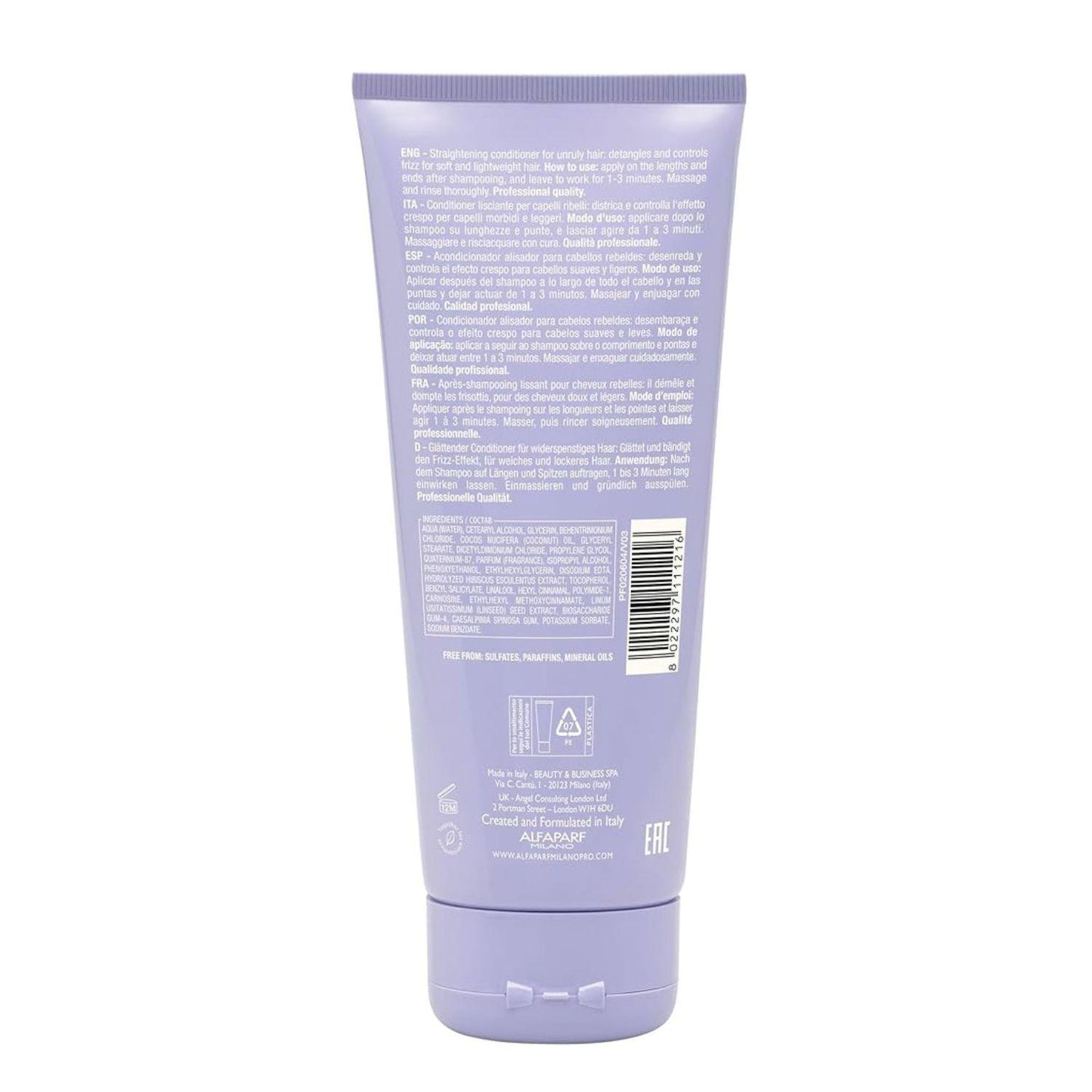 Alfaparf Semi Di lino Acondicionador Smooth Rebel 200ml AntiFrizz