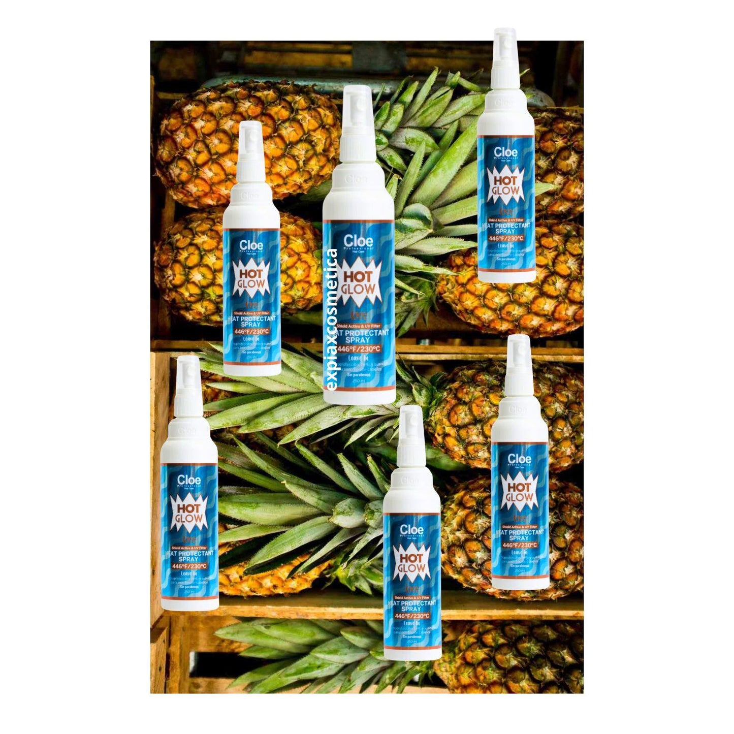 Protector Térmico Cloe Hot Glow Kiss Aroma Piña Suavidad