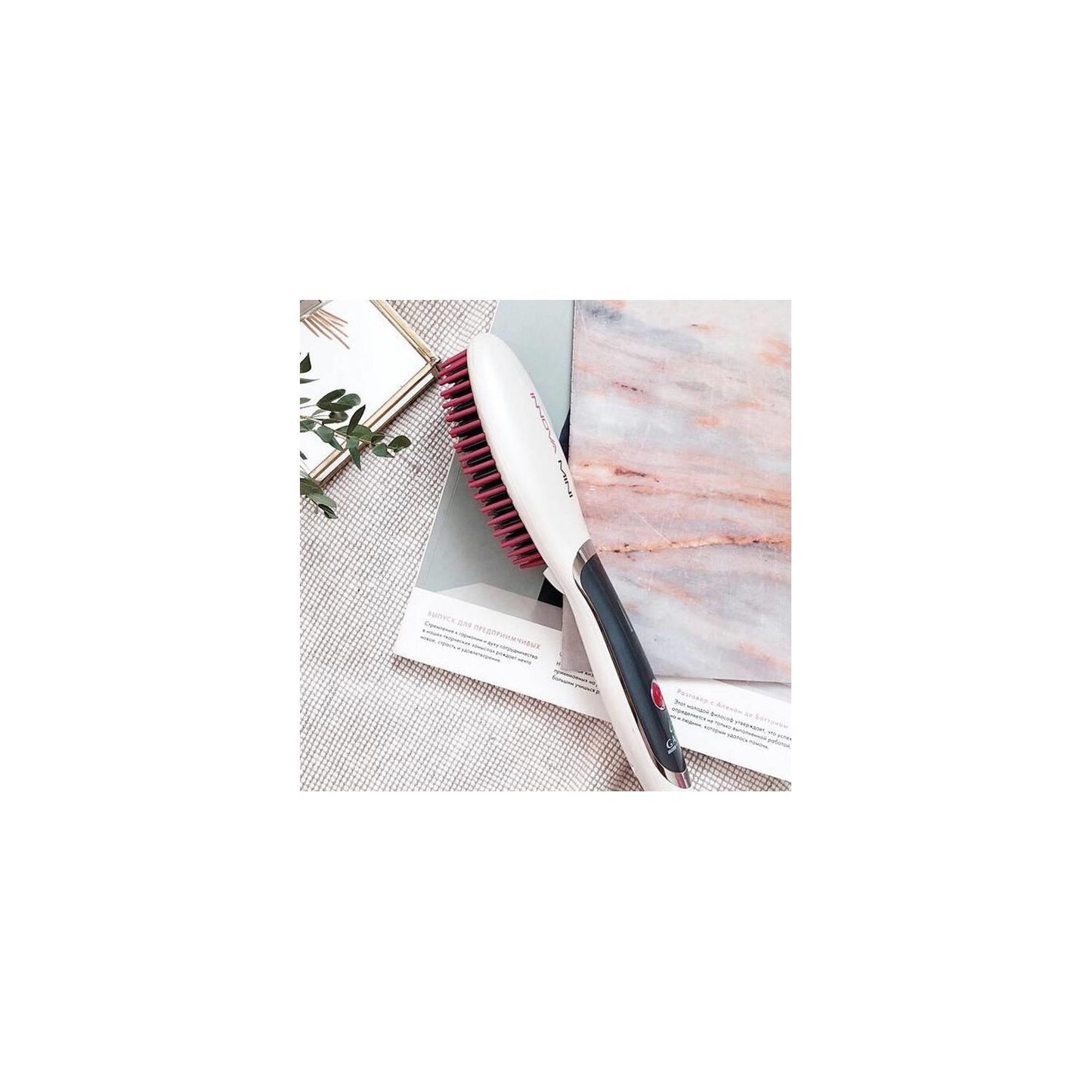 Cepillo Alisador Caliente Innova Mini Gama Nano Silver Cerámica Modela