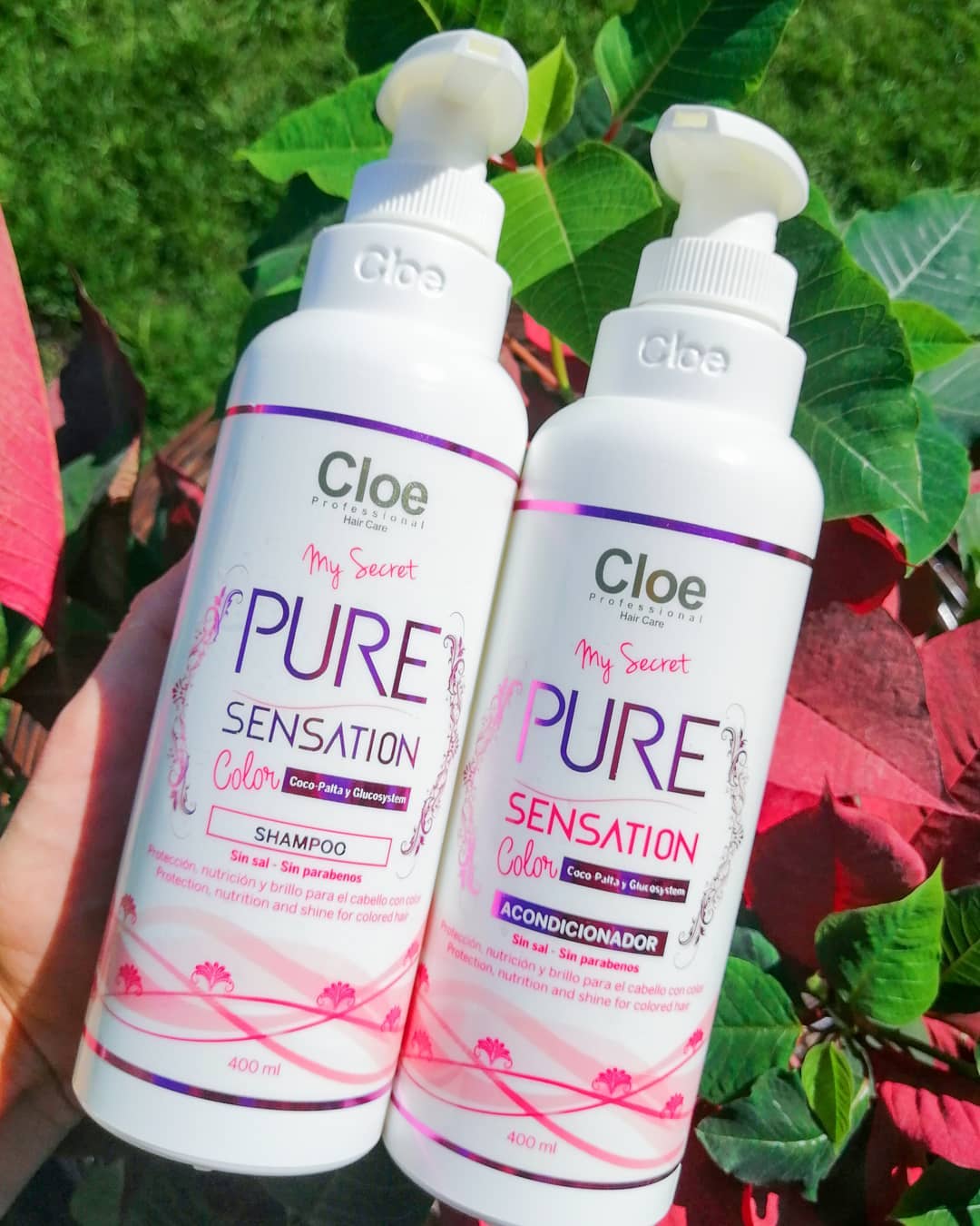 Acondicionador Pure Sensation Color 400 ml Nutrición y Brillo - Cloe