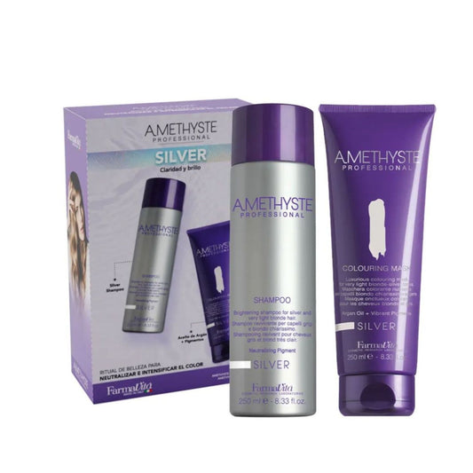 Pack Farmavita Amethyste Silver Colorin Cabellos Plateados