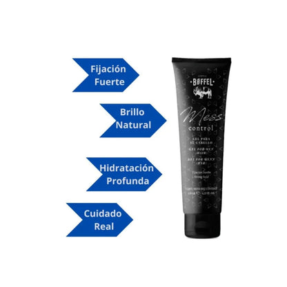 Gel Boffel Mess Control 120g Fijacion Fuerte Aceite Macadamia Aloe