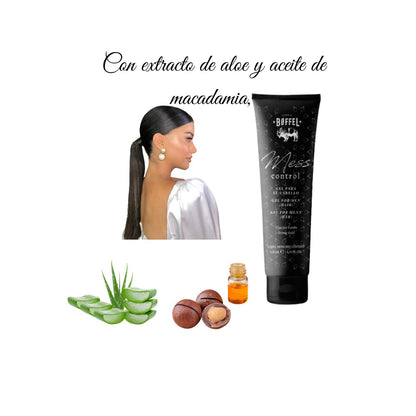 Gel Boffel Mess Control 120g Fijacion Fuerte Aceite Macadamia Aloe