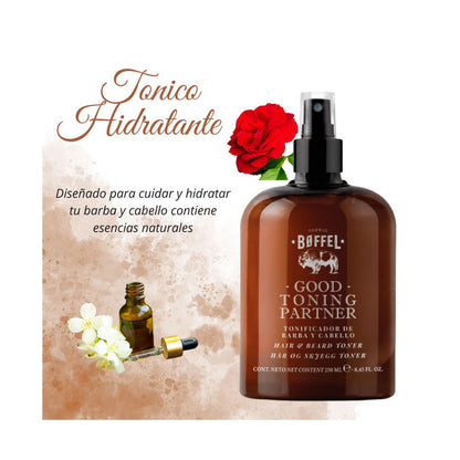 Tonico Capilar de Barba y Cabello  250ml Boffel Suave y Sedoso