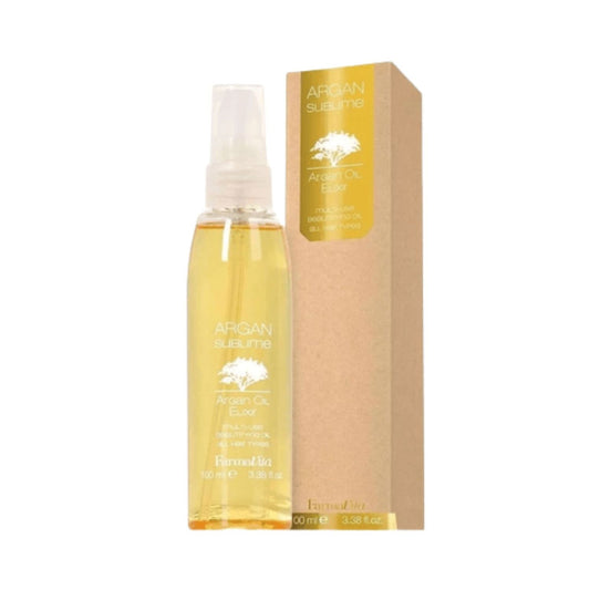 Aceite Farmavita Argan Sublime Elixir 100ml Aporta Brillo Suavidad