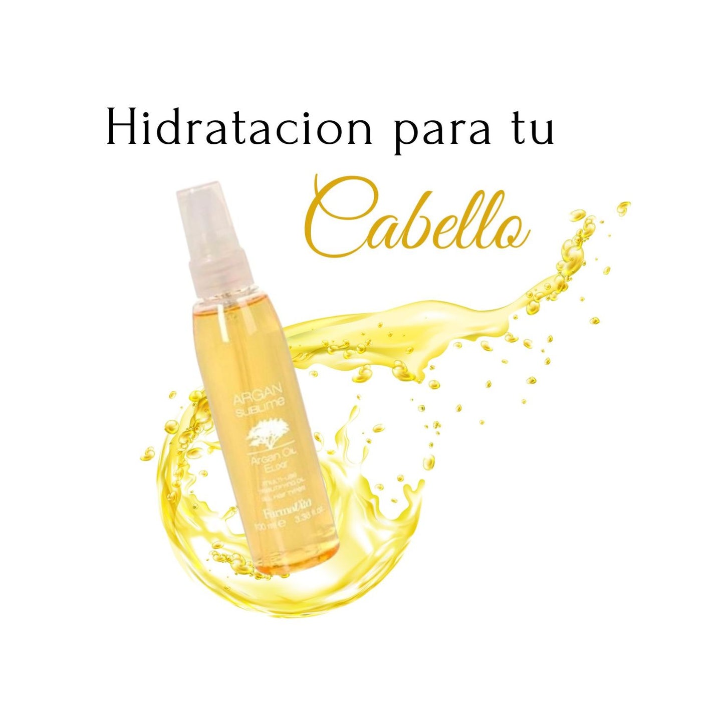 Aceite Farmavita Argan Sublime Elixir 100ml Aporta Brillo Suavidad