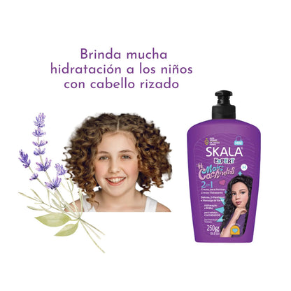 Crema de Peinar Skala Mais Cachinhos 2 en 1 250ml Hidratación