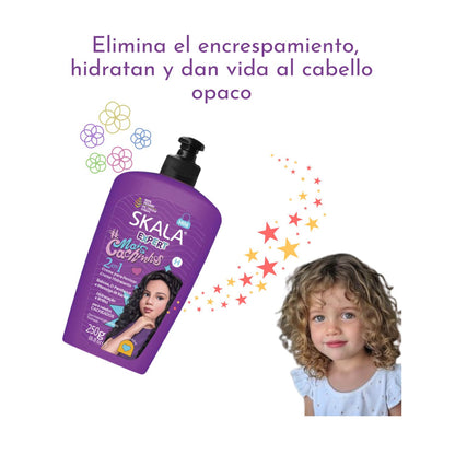 Crema de Peinar Skala Mais Cachinhos 2 en 1 250ml Hidratación