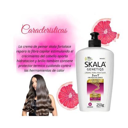 Crema de Peinar Skala Genetiqs 3 en 1 250ml Reparación