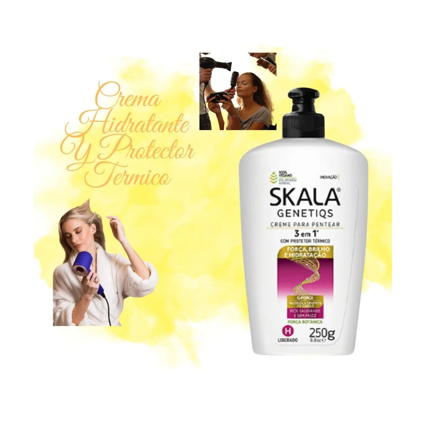 Crema de Peinar Skala Genetiqs 3 en 1 250ml Reparación