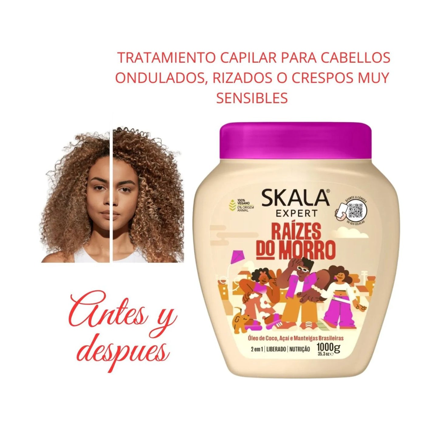 Mascara Skala Tratamiento Raizes do Morro 2 en 1 1000ml