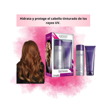 Pack Farmavita  Amethyste Color Shampoo 250ml Mascara 250ml