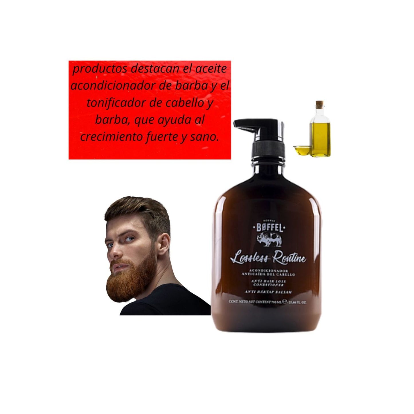 Acondicionador Boffel Lossless  Rontine Anticaída 700ml Hidratante Revitalizante