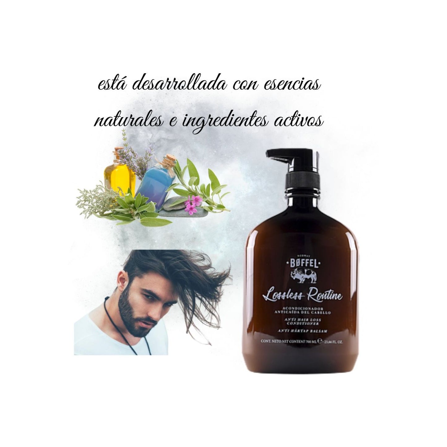 Acondicionador Boffel Lossless  Rontine Anticaída 700ml Hidratante Revitalizante