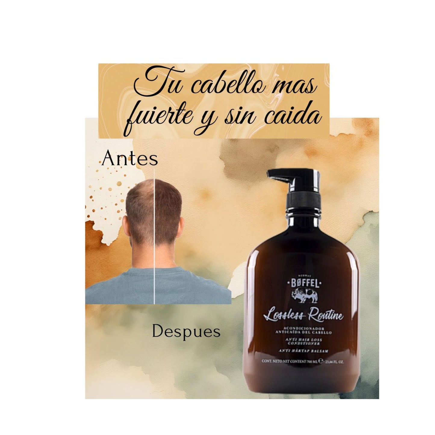 Acondicionador Boffel Lossless  Rontine Anticaída 700ml Hidratante Revitalizante