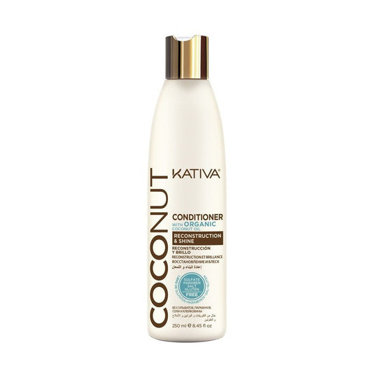 Acondicionador Coconut Oil Kativa 250ml Antifrizz Sella Aporta Brillo