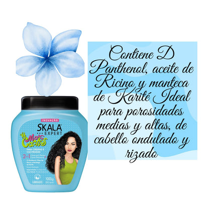 Mascara Skala Tratamiento Mais Cachos 2 en 1 1000ml Fuerza Hidratacion