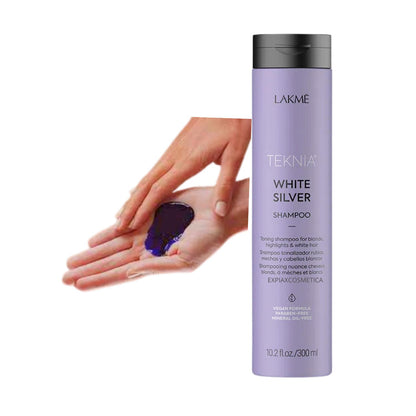 Shampoo Lakme Teknia White Silver 300ml Antioxidante Protege Repara