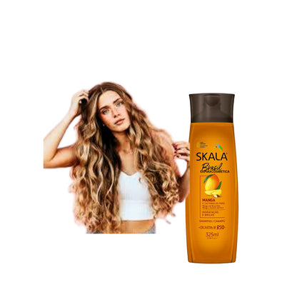 Shampoo Skala Mango Y Castaña 325 Ml Antifrizz Nutre da Brillo