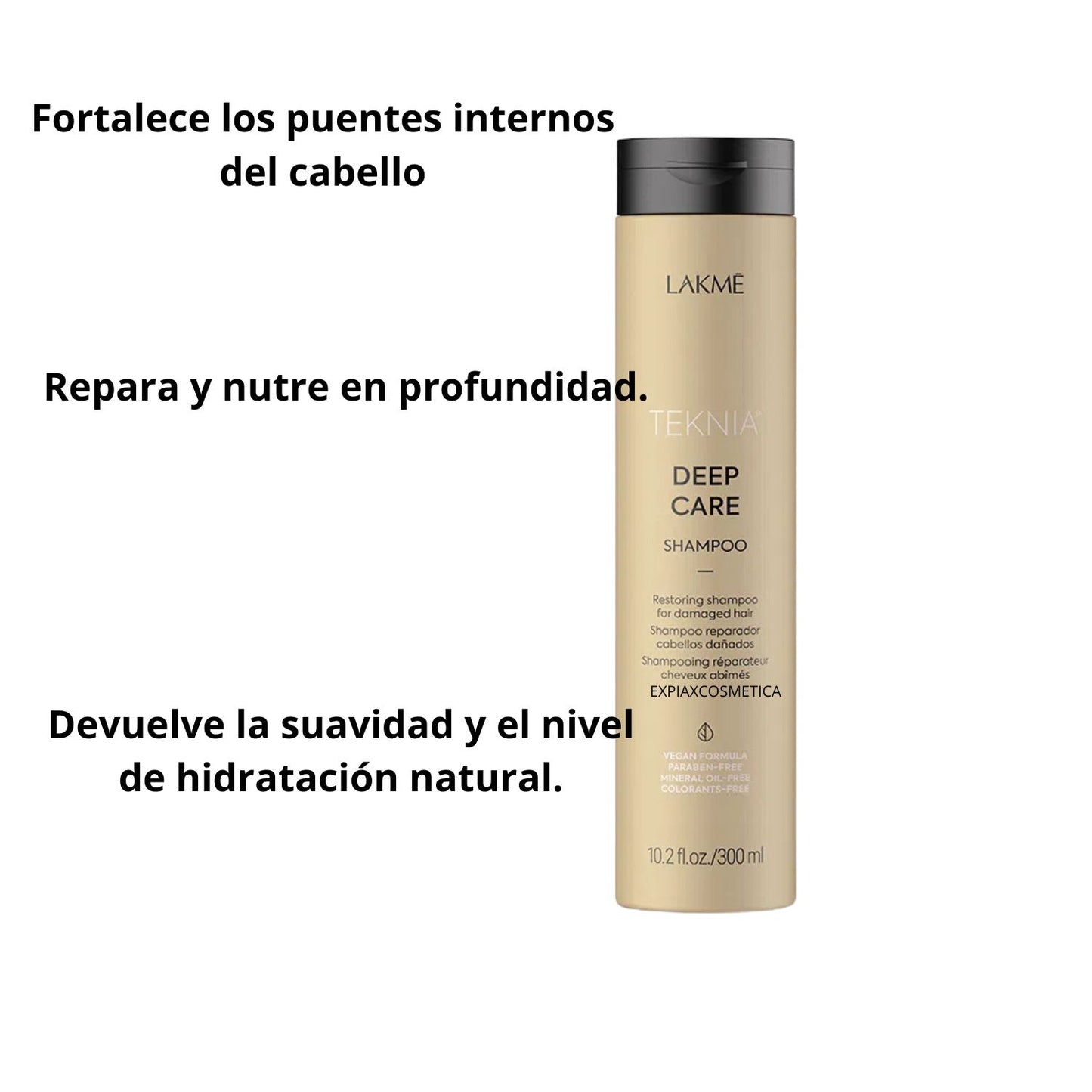 Shampoo Lakme Teknia Deep Care 300ml Fortalece Repara Suaviza
