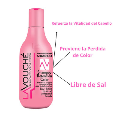 Shampoo Retención De Color Lavouche Protege El Color Del Cabello 300 ml