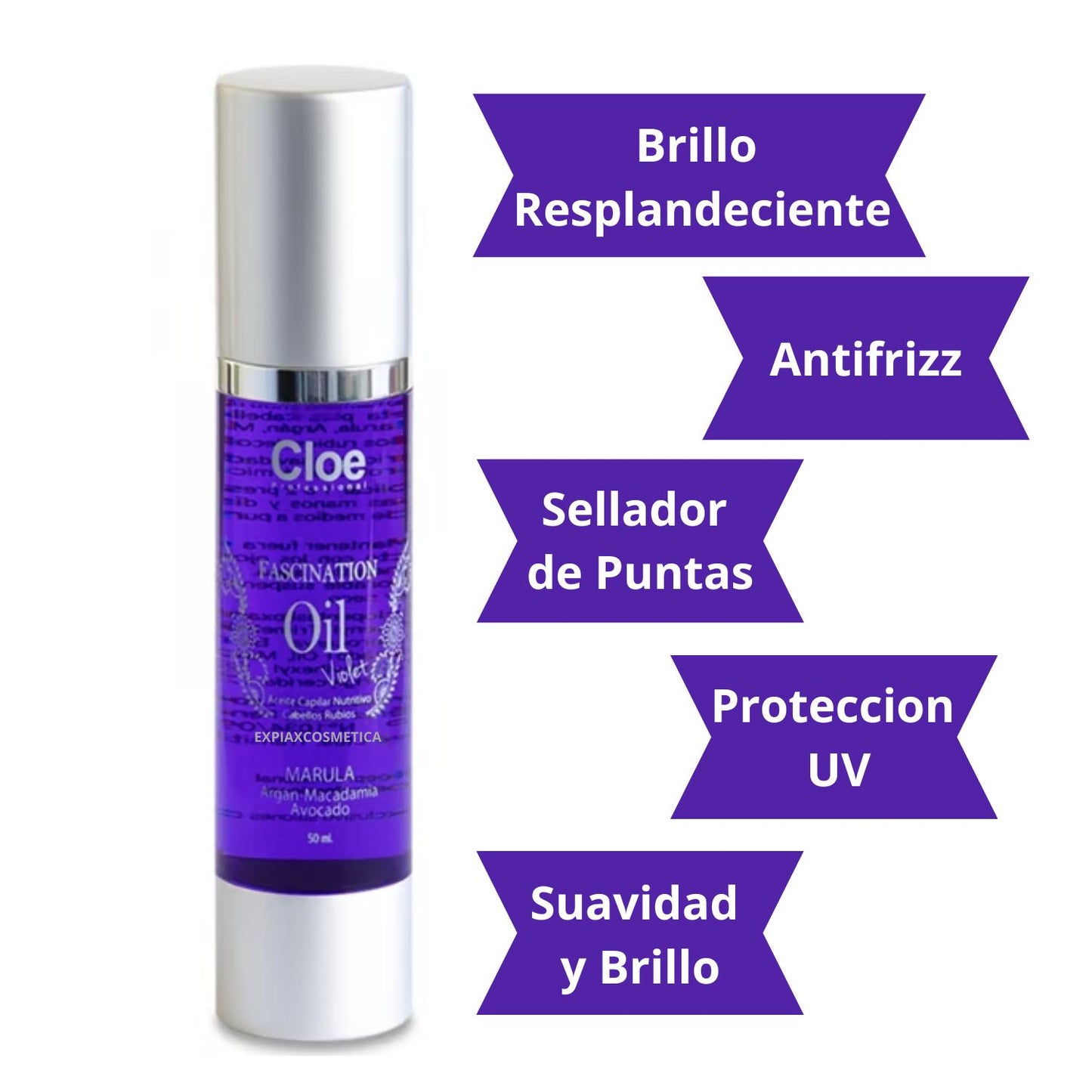 Serum Capilar Fascination Oil Violet 50 ml - Cloe
