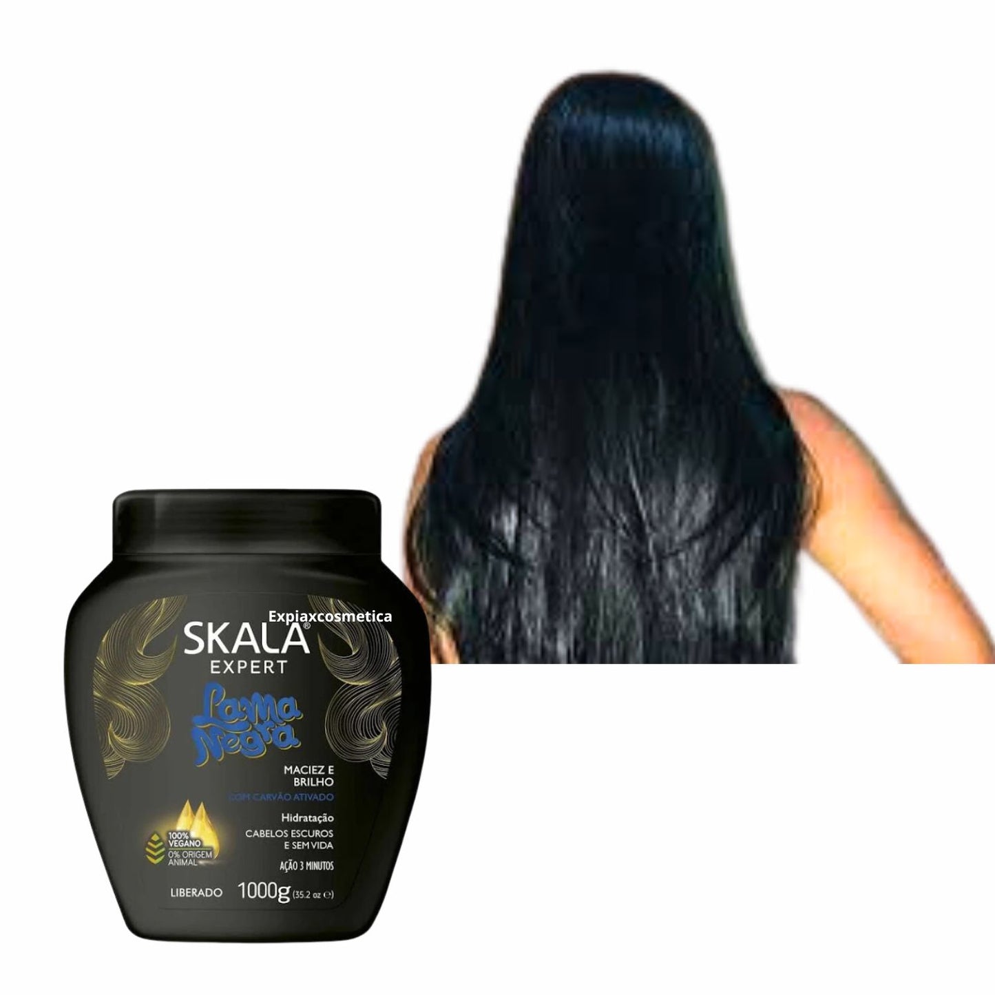 Crema de Tratamiento Capilar Skala Carbón Activado Cabello Oscuro 1kg
