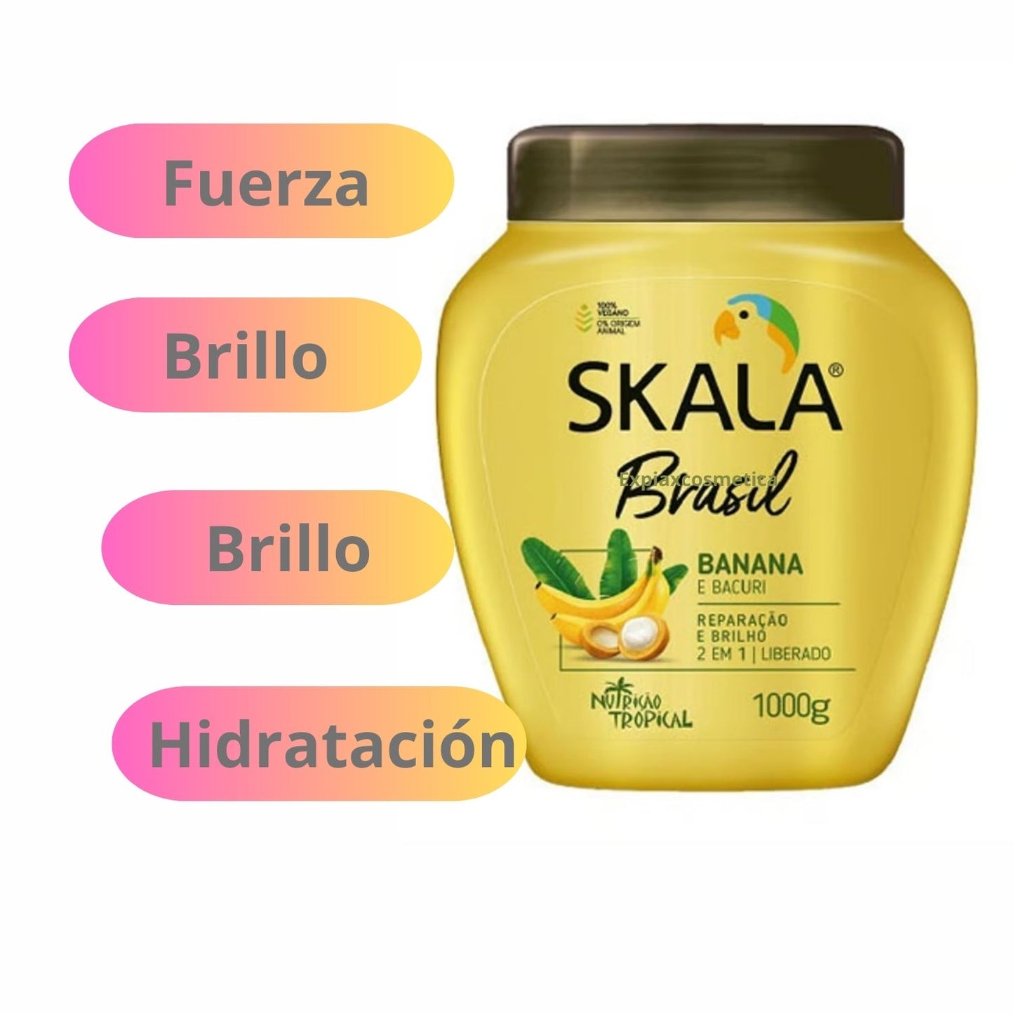 Crema de Tratamiento Acondicionadora Banana y Bacauri Skala 1kg Nutre