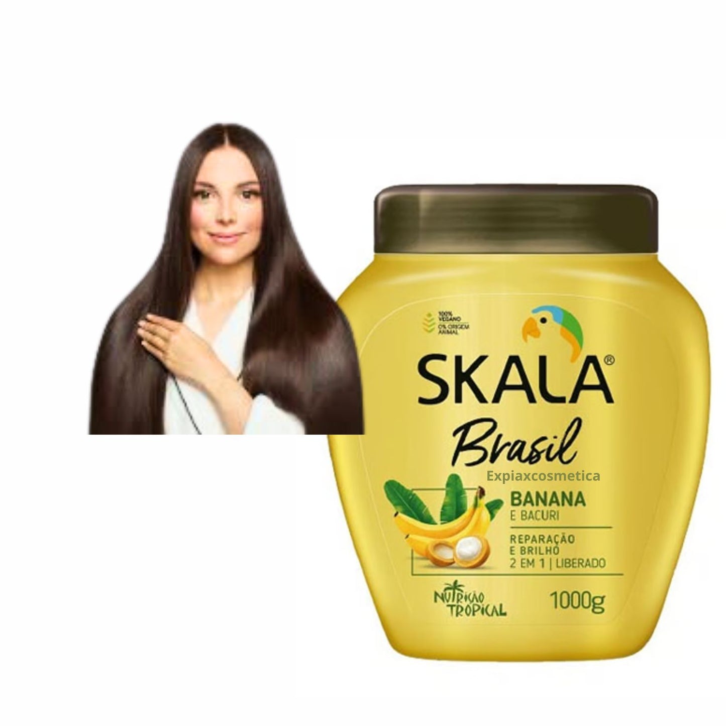 Crema de Tratamiento Acondicionadora Banana y Bacauri Skala 1kg Nutre