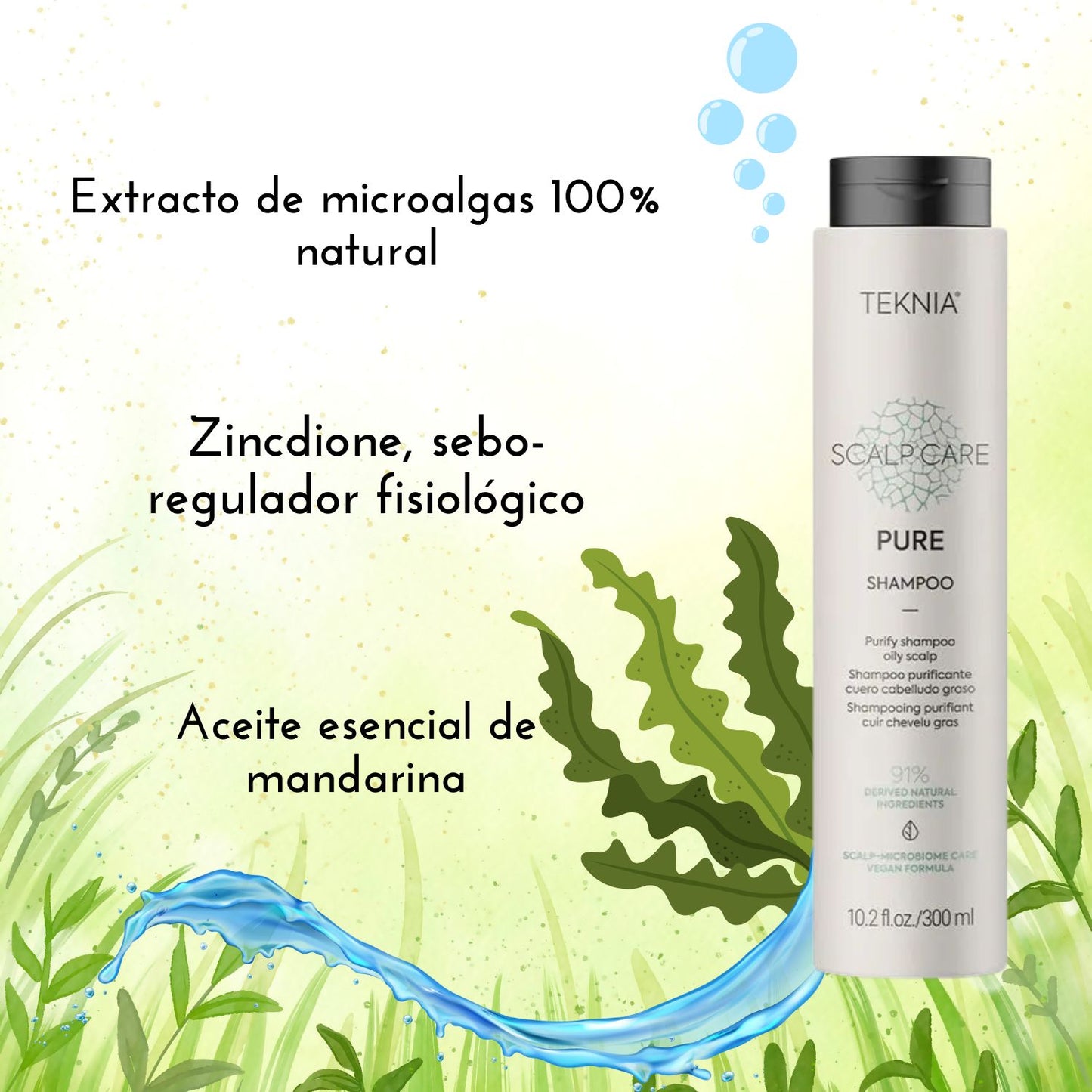 Shampoo Lakme Teknia Scalp Care Pure 300ml  Sebo Regulador Purificante