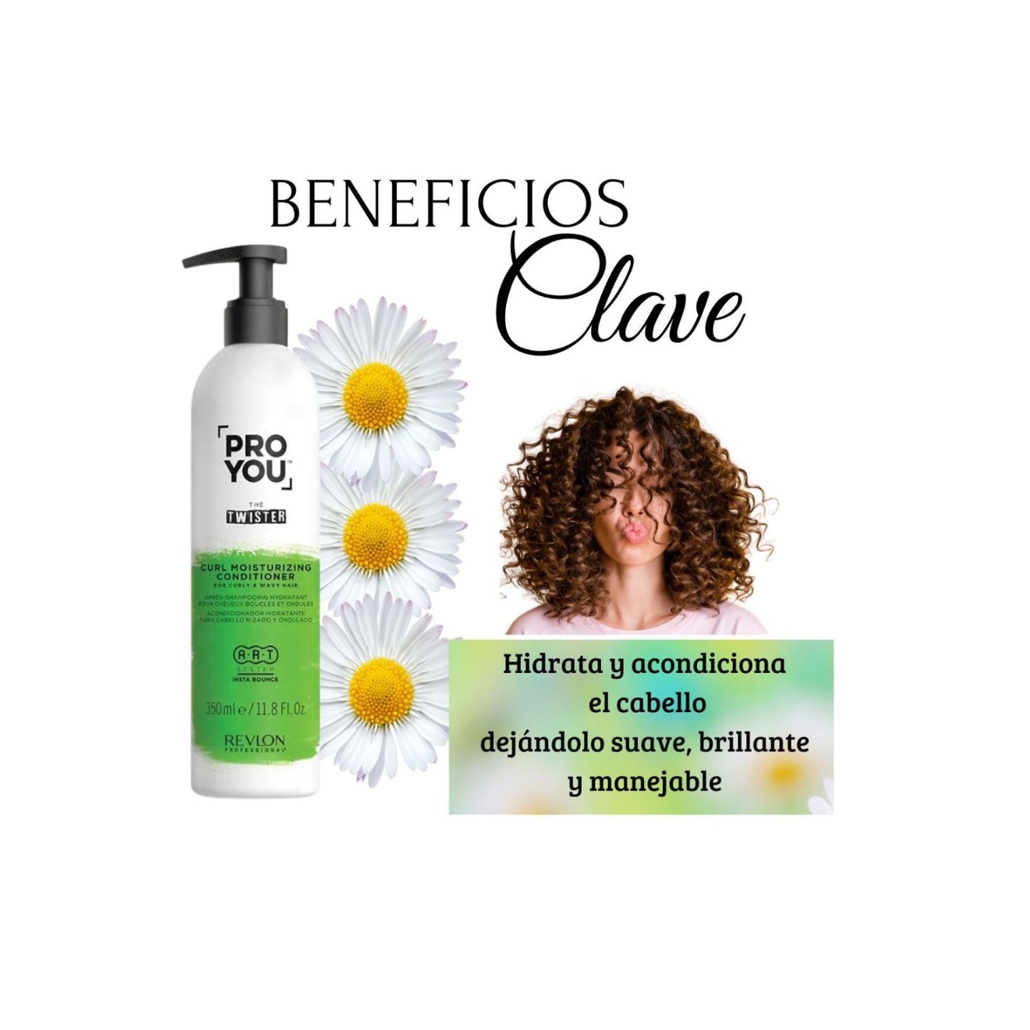Acondicionador Revlon Pro You The Twister Hidratante Para Rizos 350 ml