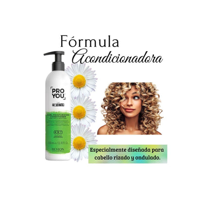Acondicionador Revlon Pro You The Twister Hidratante Para Rizos 350 ml