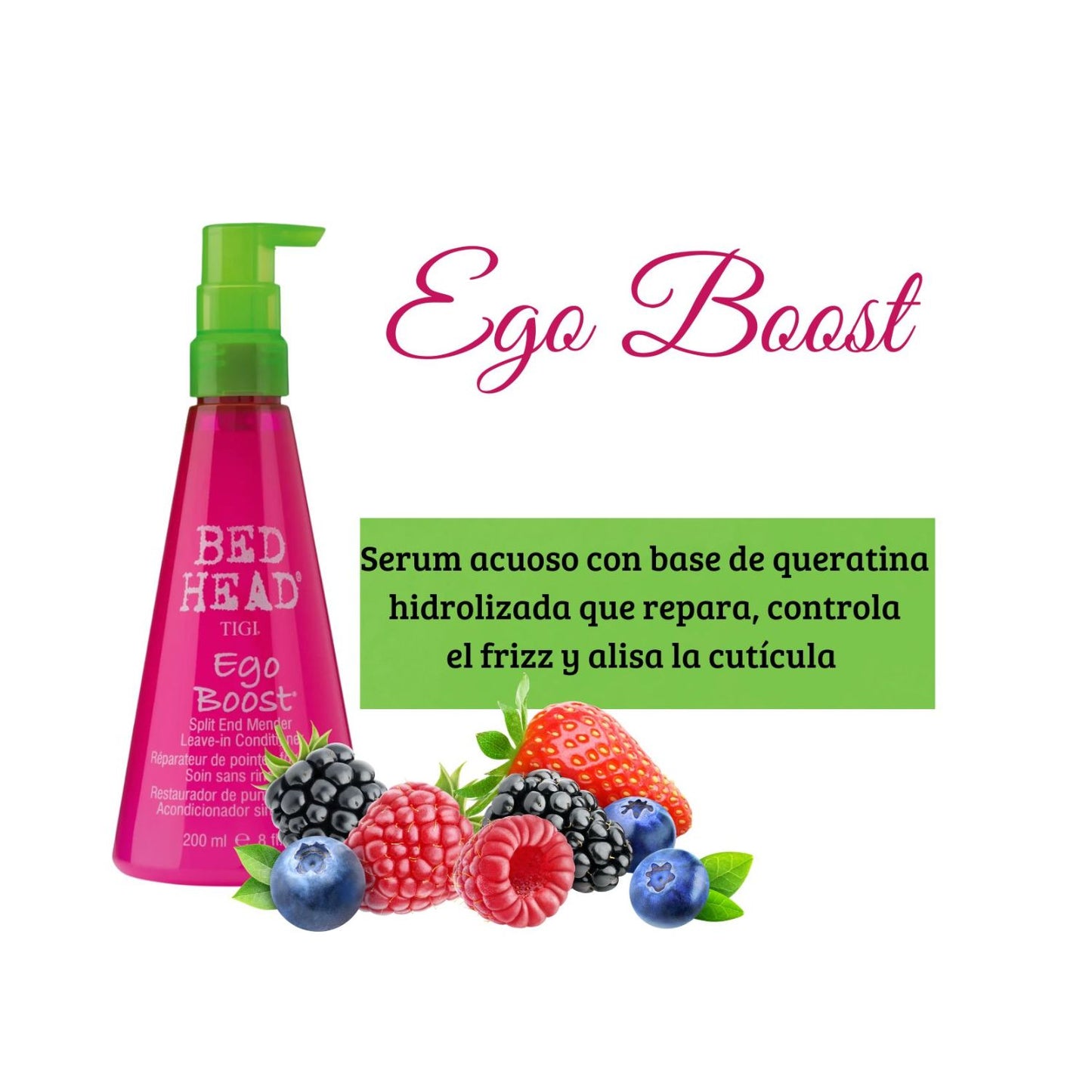 Tigi Bed Head Ego Boost Leave in Restaurador de puntas 237ml