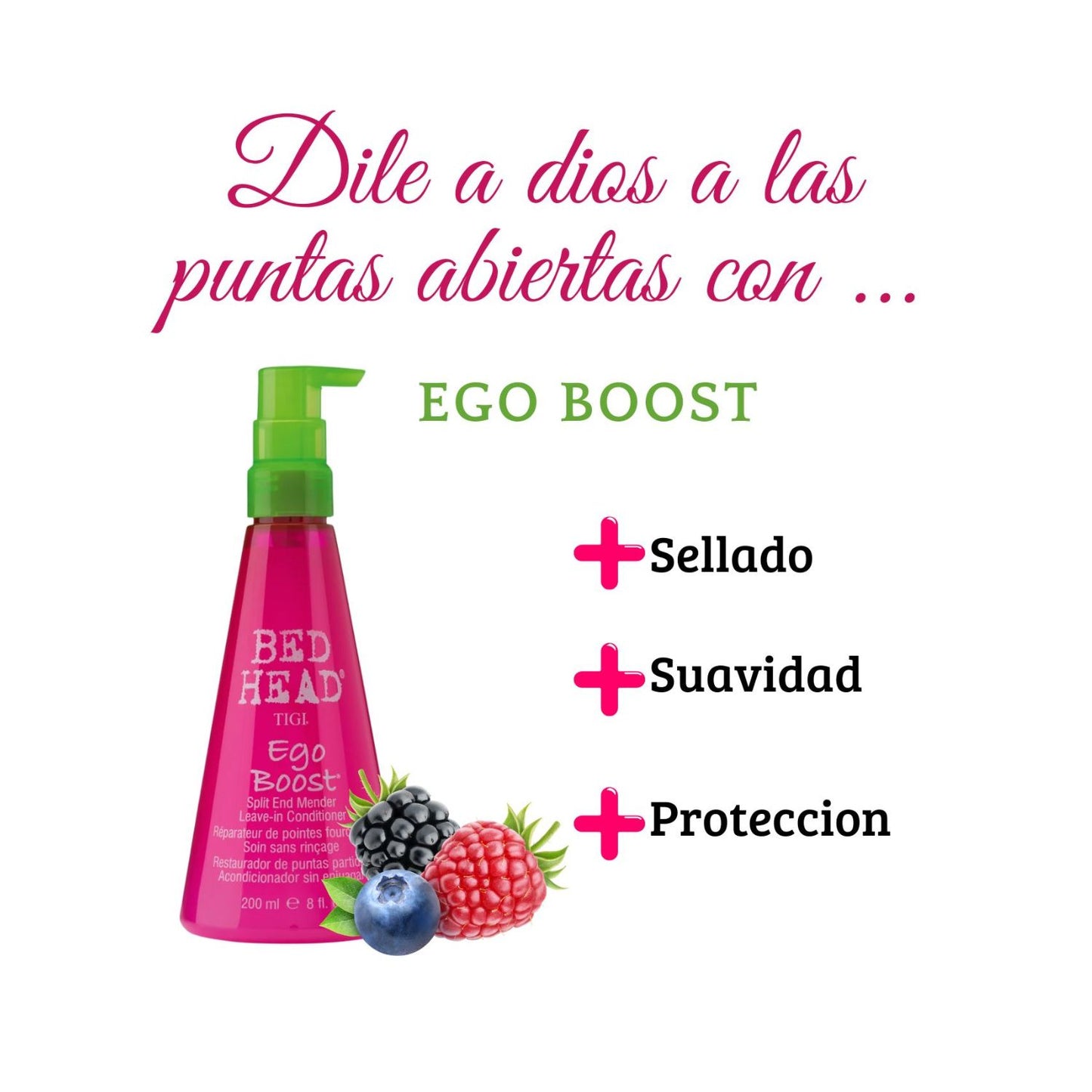 Tigi Bed Head Ego Boost Leave in Restaurador de puntas 237ml
